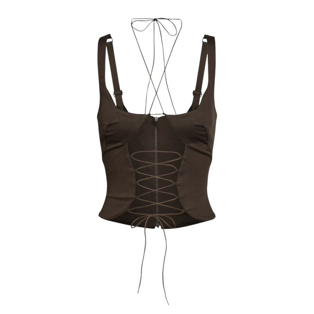 Ray corset lace top